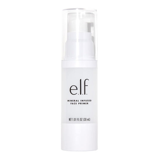 e.l.f. Mineral Infused Face Primer, Primer For A Smooth Foundation Base, Fills In Fine Lines & Refines Complexion, Vegan & Cruelty-free, Large